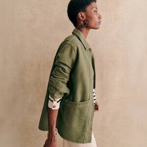 Sezane Will Jacket Olive Green